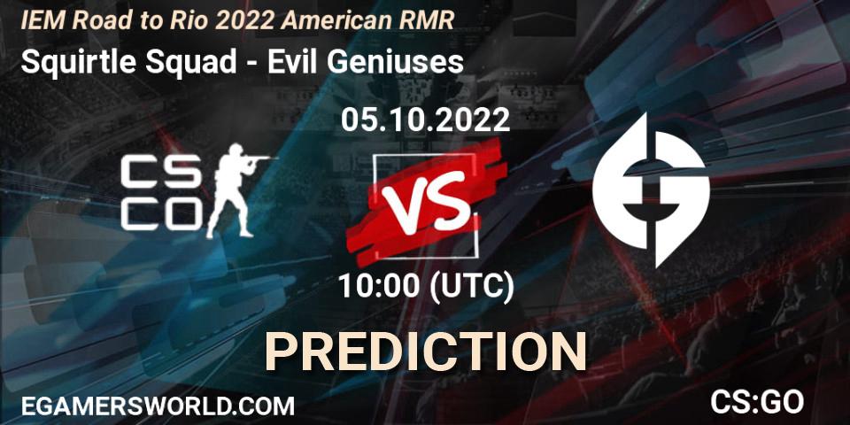 Nouns contre Evil Geniuses : prédiction de match. 05.10.22. CS2 (CS:GO), IEM Road to Rio 2022 American RMR