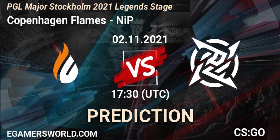 Copenhagen Flames contre NiP : prédiction de match. 02.11.21. CS2 (CS:GO), PGL Major Stockholm 2021 Legends Stage