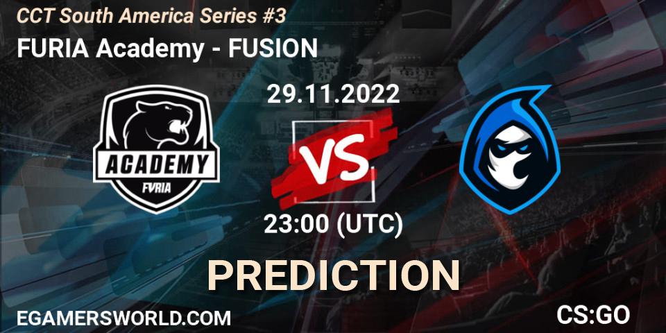 FURIA Academy contre FUSION : prédiction de match. 29.11.22. CS2 (CS:GO), CCT South America Series #3