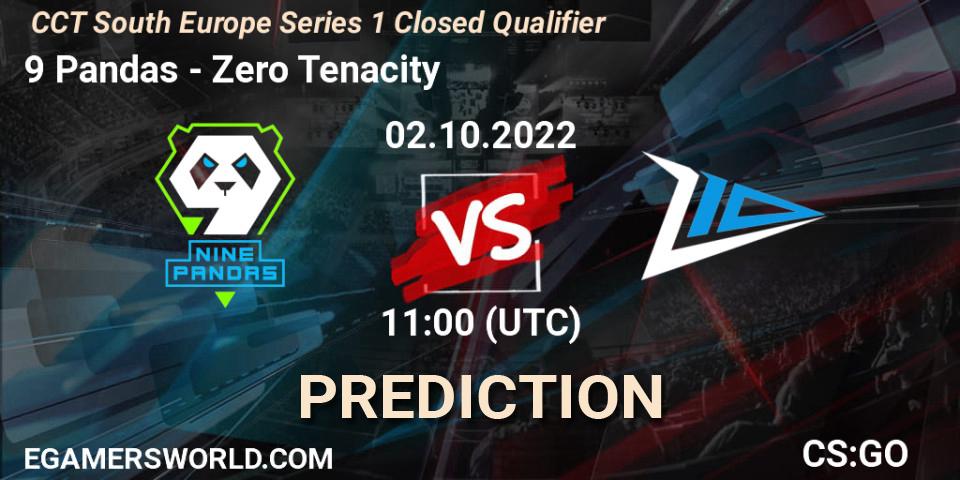 9 Pandas contre Zero Tenacity : prédiction de match. 02.10.2022 at 11:00. Counter-Strike (CS2), CCT South Europe Series 1 Closed Qualifier