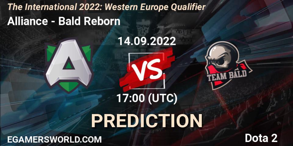 Alliance contre Bald Reborn : prédiction de match. 14.09.22. Dota 2, The International 2022: Western Europe Qualifier