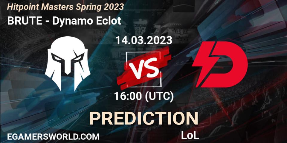 BRUTE contre Dynamo Eclot : prédiction de match. 17.02.23. LoL, Hitpoint Masters Spring 2023