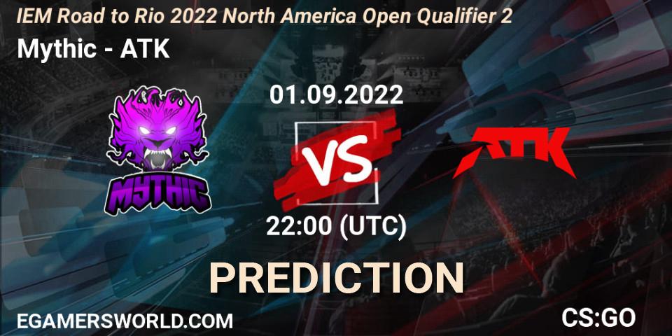 Mythic contre ATK : prédiction de match. 01.09.22. CS2 (CS:GO), IEM Road to Rio 2022 North America Open Qualifier 2