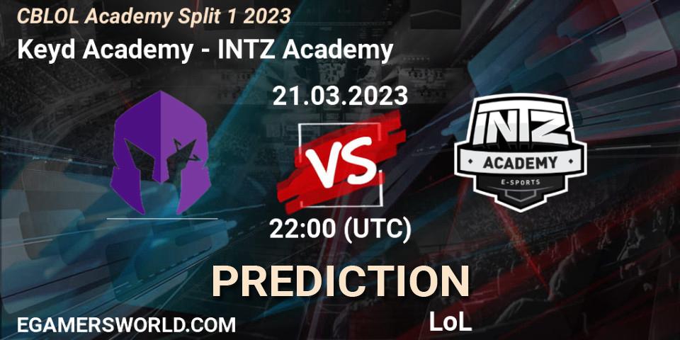 Keyd Academy contre INTZ Academy : prédiction de match. 21.03.23. LoL, CBLOL Academy Split 1 2023