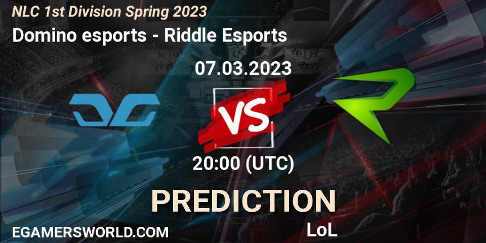 Domino esports contre Riddle Esports : prédiction de match. 08.02.23. LoL, NLC 1st Division Spring 2023