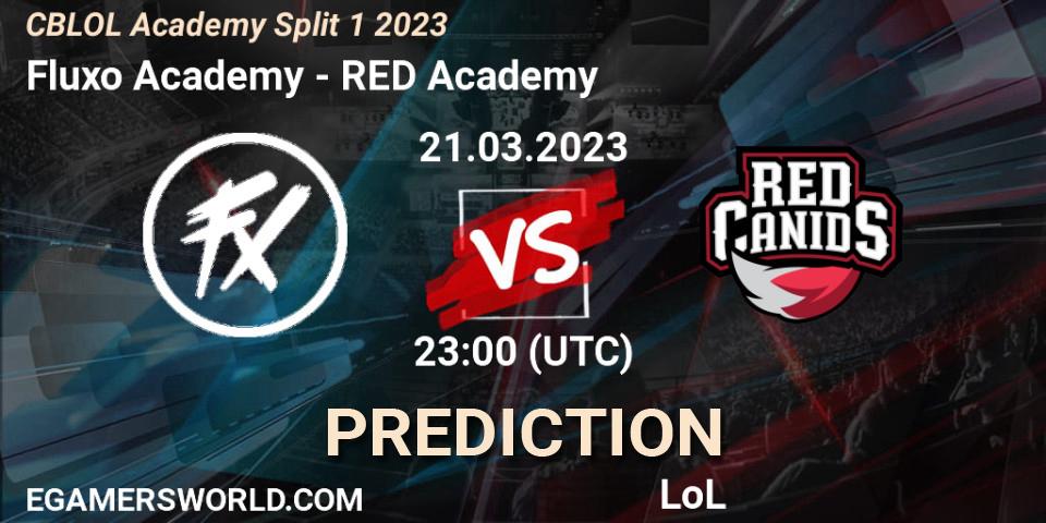 Fluxo Academy contre RED Academy : prédiction de match. 21.03.23. LoL, CBLOL Academy Split 1 2023