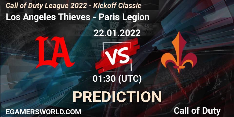 Los Angeles Thieves contre Paris Legion : prédiction de match. 22.01.22. Call of Duty, Call of Duty League 2022 - Kickoff Classic
