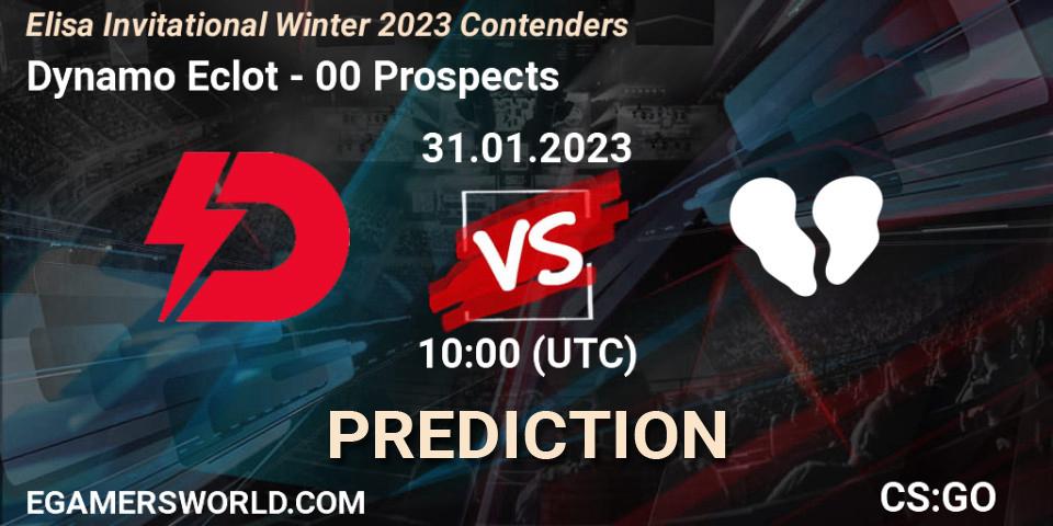 Dynamo Eclot contre 00 Prospects : prédiction de match. 31.01.23. CS2 (CS:GO), Elisa Invitational Winter 2023 Contenders