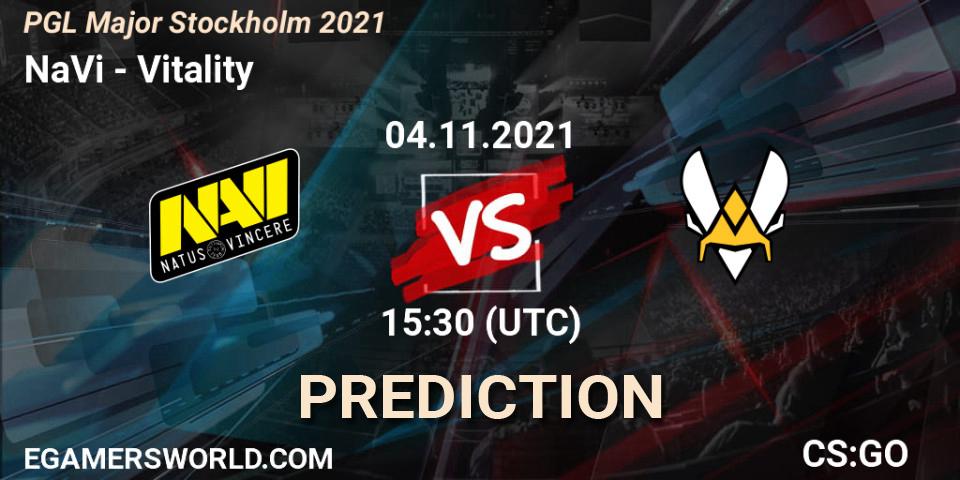 NaVi contre Vitality : prédiction de match. 05.11.2021 at 19:05. Counter-Strike (CS2), PGL Major Stockholm 2021