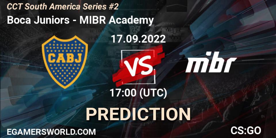 Boca Juniors contre MIBR Academy : prédiction de match. 17.09.2022 at 17:00. Counter-Strike (CS2), CCT South America Series #2