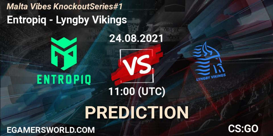 Entropiq contre Lyngby Vikings : prédiction de match. 24.08.2021 at 14:00. Counter-Strike (CS2), Malta Vibes Knockout Series #1