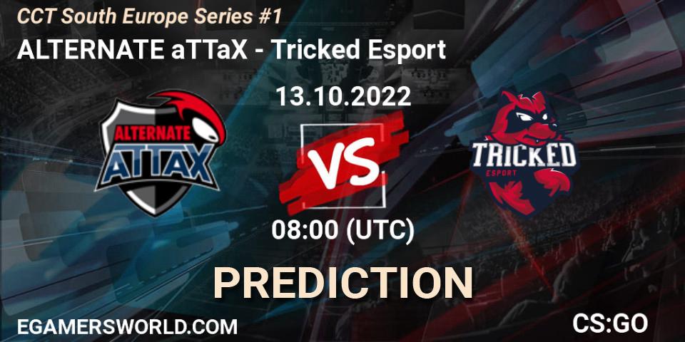 ALTERNATE aTTaX contre Tricked Esport : prédiction de match. 13.10.22. CS2 (CS:GO), CCT South Europe Series #1