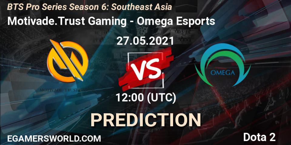 Motivade.Trust Gaming contre Omega Esports : prédiction de match. 27.05.2021 at 12:01. Dota 2, BTS Pro Series Season 6: Southeast Asia