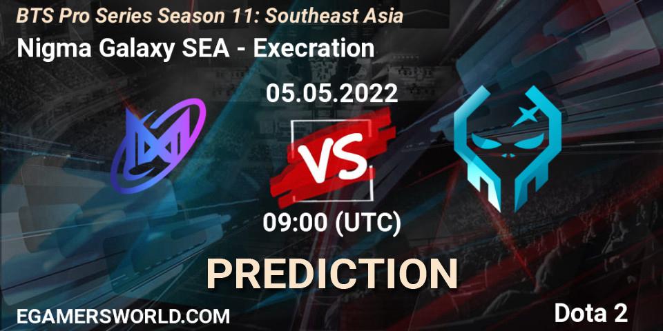 Nigma Galaxy SEA contre Execration : prédiction de match. 05.05.2022 at 09:01. Dota 2, BTS Pro Series Season 11: Southeast Asia
