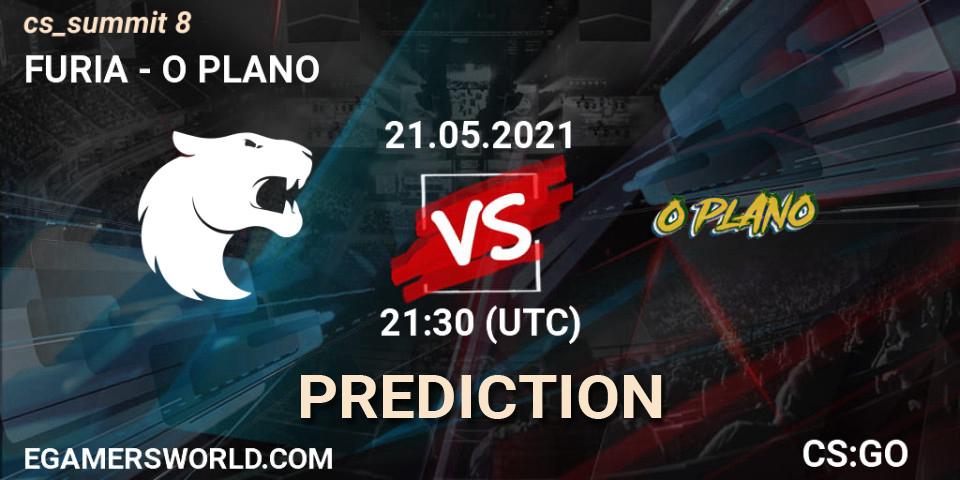 FURIA contre O PLANO : prédiction de match. 21.05.2021 at 21:30. Counter-Strike (CS2), cs_summit 8
