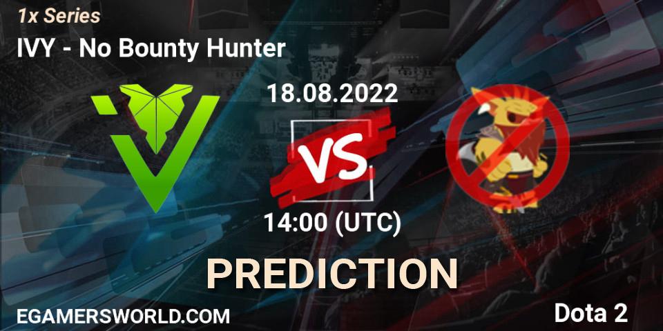 IVY contre No Bounty Hunter : prédiction de match. 18.08.22. Dota 2, 1x Series