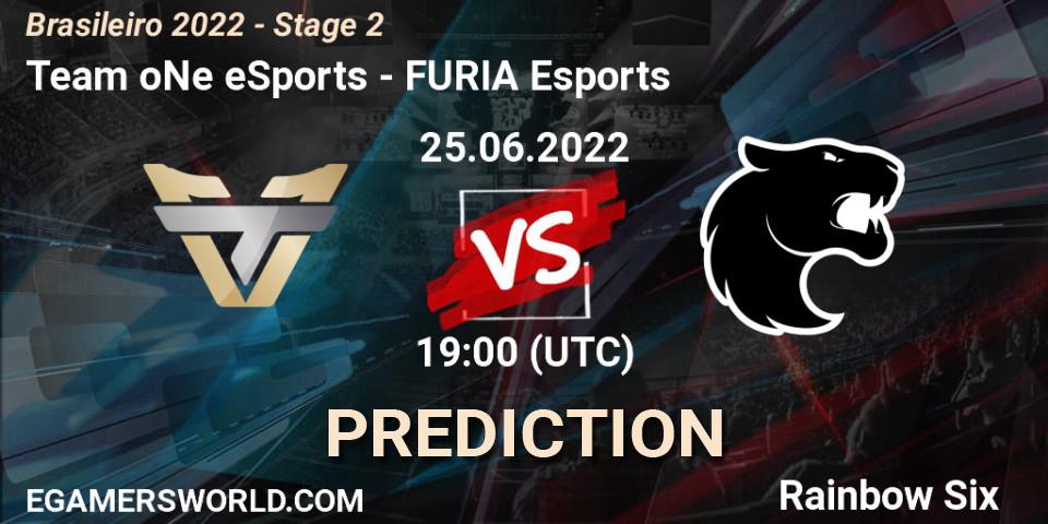 Team oNe eSports contre FURIA Esports : prédiction de match. 25.06.2022 at 19:00. Rainbow Six, Brasileirão 2022 - Stage 2
