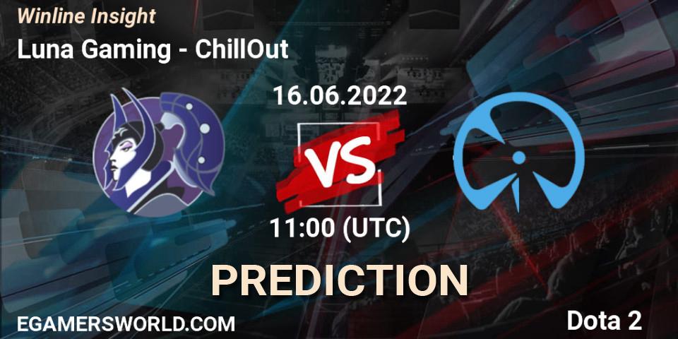 Luna Gaming contre ChillOut : prédiction de match. 13.06.2022 at 11:00. Dota 2, Winline Insight