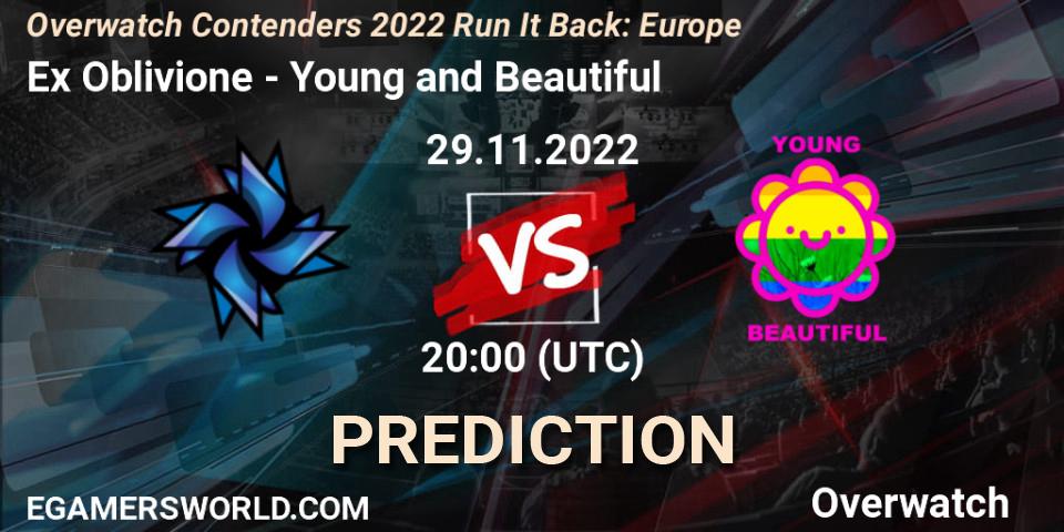 Ex Oblivione contre Young and Beautiful : prédiction de match. 29.11.22. Overwatch, Overwatch Contenders 2022 Run It Back: Europe
