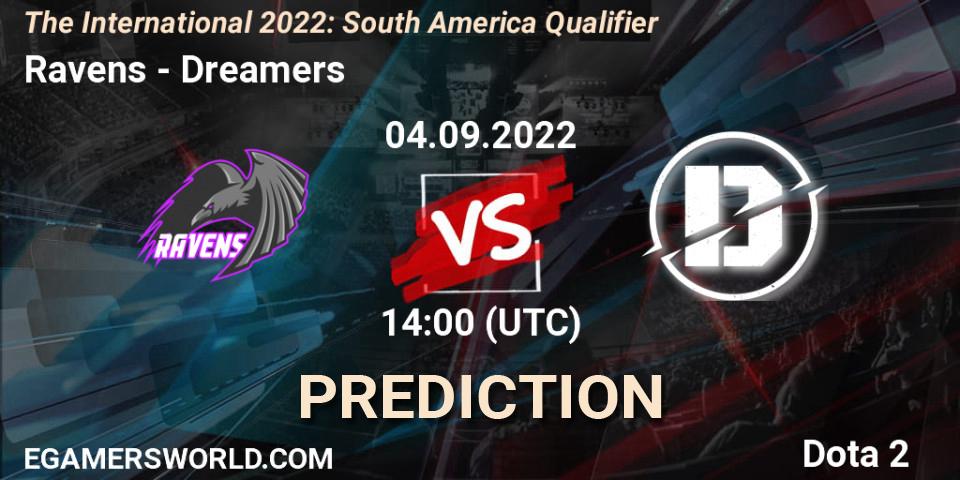 Ravens contre Dreamers : prédiction de match. 04.09.22. Dota 2, The International 2022: South America Qualifier