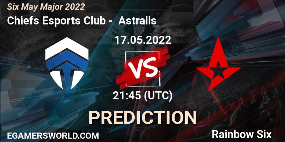 Chiefs Esports Club contre Astralis : prédiction de match. 17.05.2022 at 21:45. Rainbow Six, Six Charlotte Major 2022