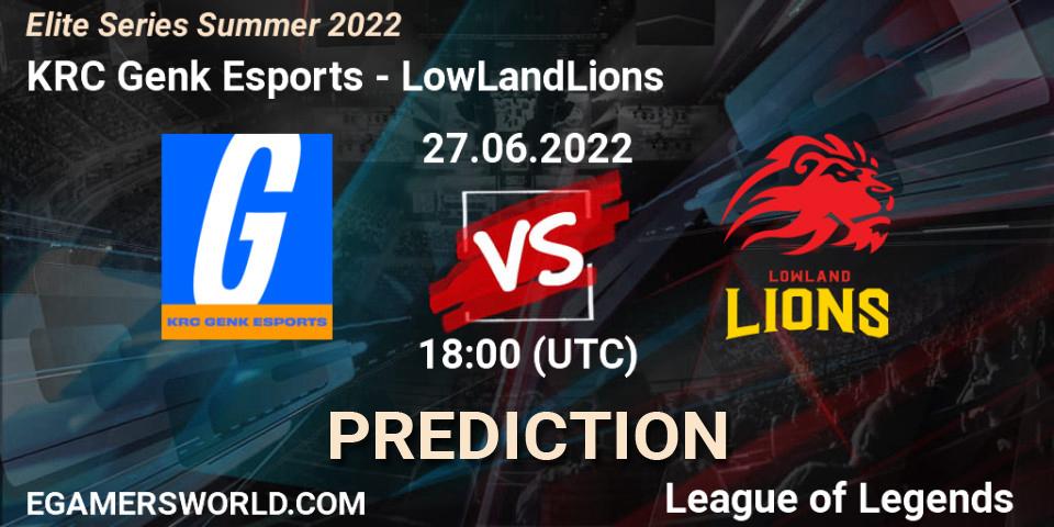 KRC Genk Esports contre LowLandLions : prédiction de match. 27.06.22. LoL, Elite Series Summer 2022