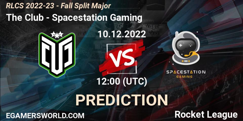 The Club contre Spacestation Gaming : prédiction de match. 10.12.22. Rocket League, RLCS 2022-23 - Fall Split Major