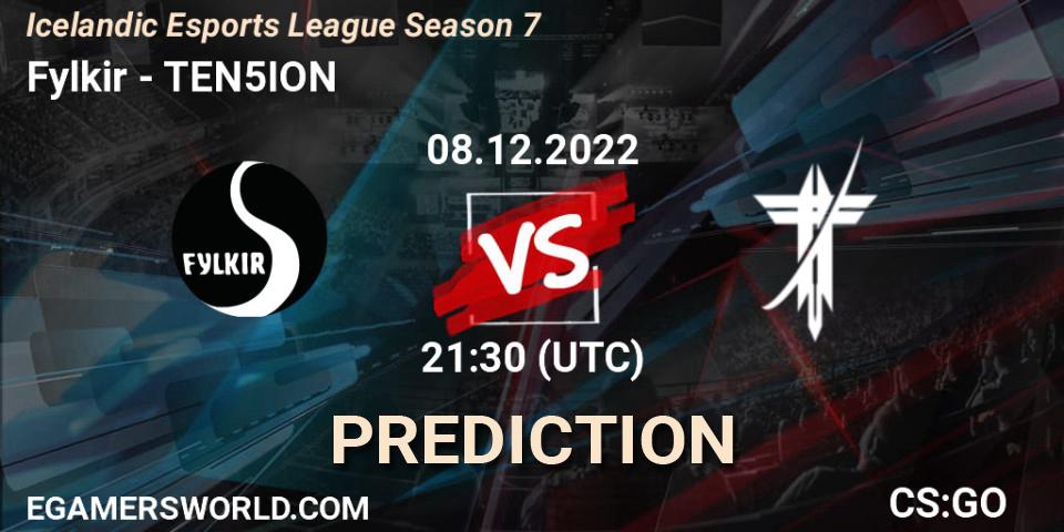 Fylkir contre TEN5ION : prédiction de match. 08.12.22. CS2 (CS:GO), Icelandic Esports League Season 7