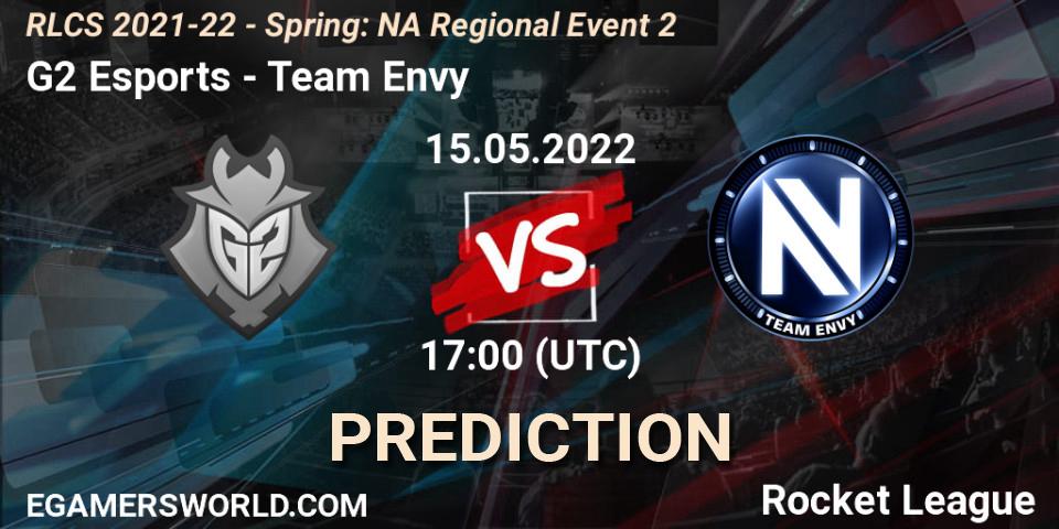 G2 Esports contre Team Envy : prédiction de match. 15.05.22. Rocket League, RLCS 2021-22 - Spring: NA Regional Event 2