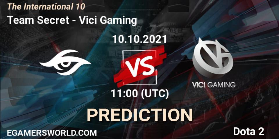 Team Secret contre Vici Gaming : prédiction de match. 10.10.21. Dota 2, The Internationa 2021