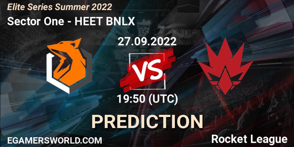 Sector One contre HEET BNLX : prédiction de match. 27.09.22. Rocket League, Elite Series Summer 2022