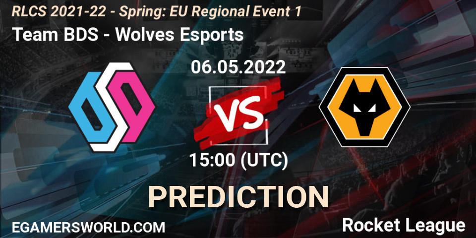 Team BDS contre Wolves Esports : prédiction de match. 06.05.2022 at 15:00. Rocket League, RLCS 2021-22 - Spring: EU Regional Event 1