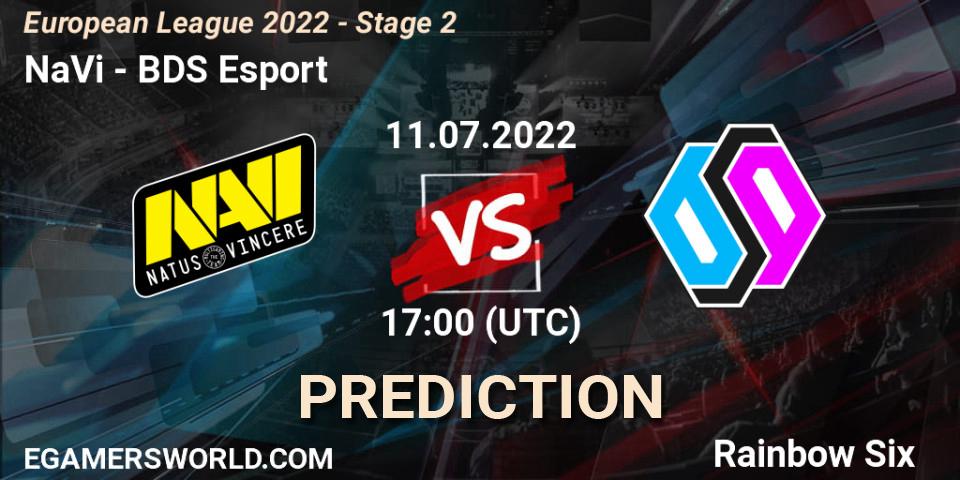 NaVi contre BDS Esport : prédiction de match. 11.07.22. Rainbow Six, European League 2022 - Stage 2