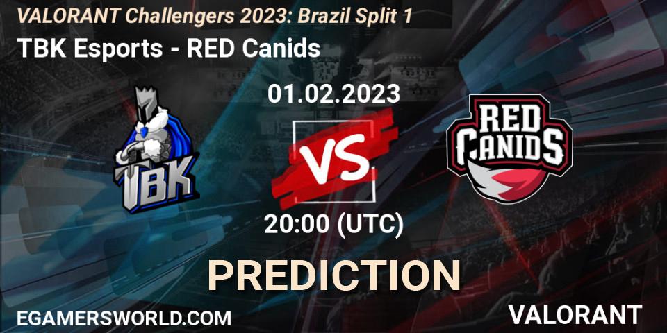 TBK Esports contre RED Canids : prédiction de match. 01.02.23. VALORANT, VALORANT Challengers 2023: Brazil Split 1
