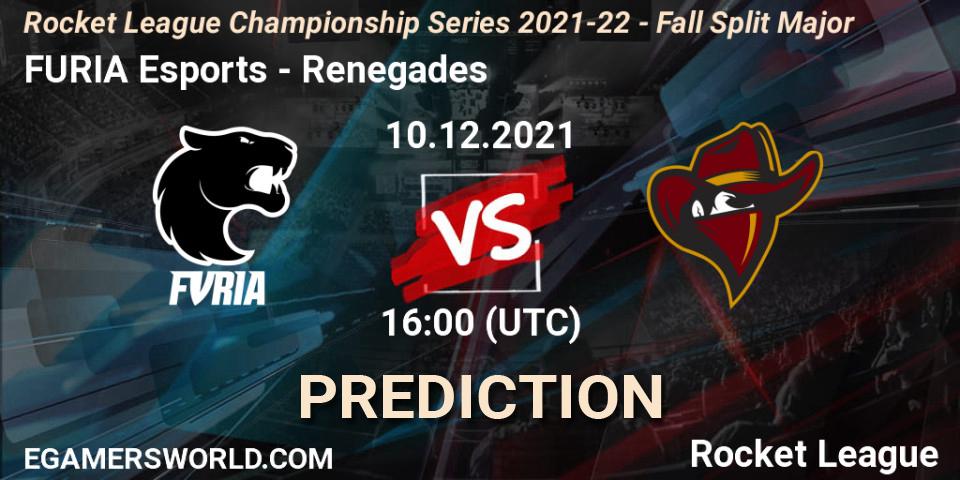 FURIA Esports contre Renegades : prédiction de match. 10.12.21. Rocket League, RLCS 2021-22 - Fall Split Major