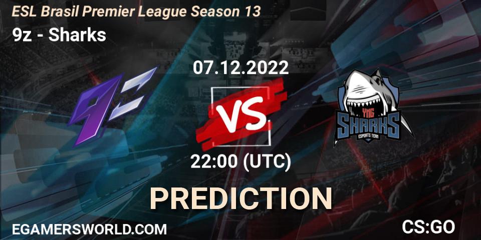 9z contre Sharks : prédiction de match. 07.12.22. CS2 (CS:GO), ESL Brasil Premier League Season 13