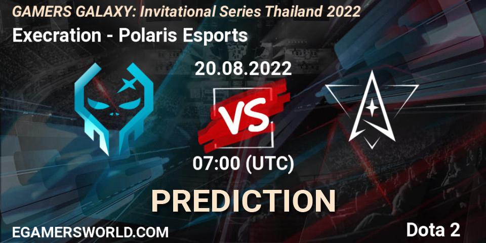 Execration contre Polaris Esports : prédiction de match. 20.08.2022 at 08:00. Dota 2, GAMERS GALAXY: Invitational Series Thailand 2022