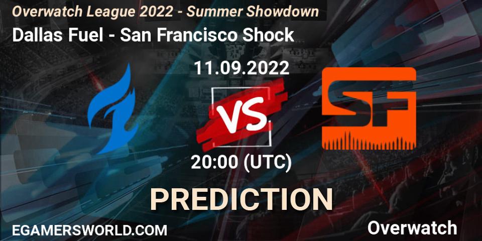 Dallas Fuel contre San Francisco Shock : prédiction de match. 11.09.2022 at 20:00. Overwatch, Overwatch League 2022 - Summer Showdown