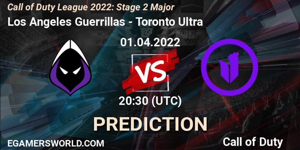 Los Angeles Guerrillas contre Toronto Ultra : prédiction de match. 01.04.22. Call of Duty, Call of Duty League 2022: Stage 2 Major