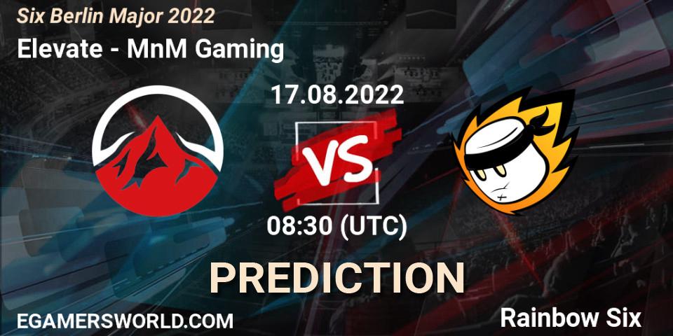 Elevate contre MnM Gaming : prédiction de match. 17.08.22. Rainbow Six, Six Berlin Major 2022