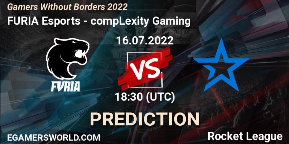 FURIA Esports contre compLexity Gaming : prédiction de match. 16.07.2022 at 18:30. Rocket League, Gamers Without Borders 2022