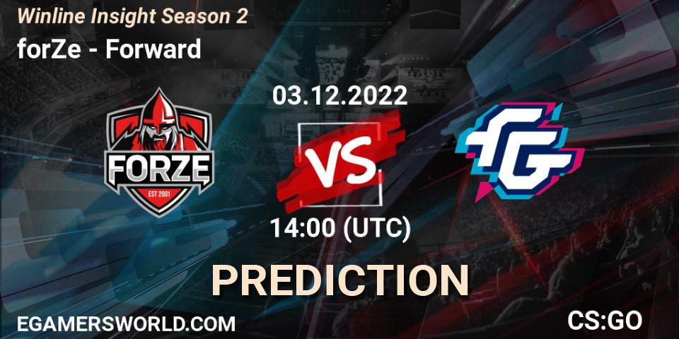 forZe contre Forward : prédiction de match. 15.12.22. CS2 (CS:GO), Winline Insight Season 2