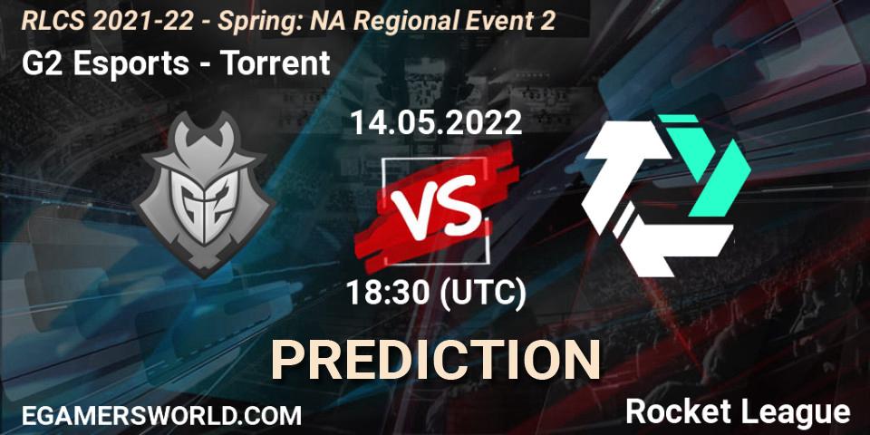 G2 Esports contre Torrent : prédiction de match. 14.05.22. Rocket League, RLCS 2021-22 - Spring: NA Regional Event 2