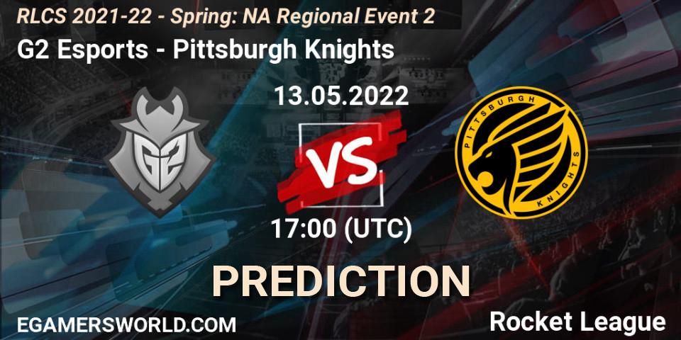 G2 Esports contre Pittsburgh Knights : prédiction de match. 13.05.22. Rocket League, RLCS 2021-22 - Spring: NA Regional Event 2