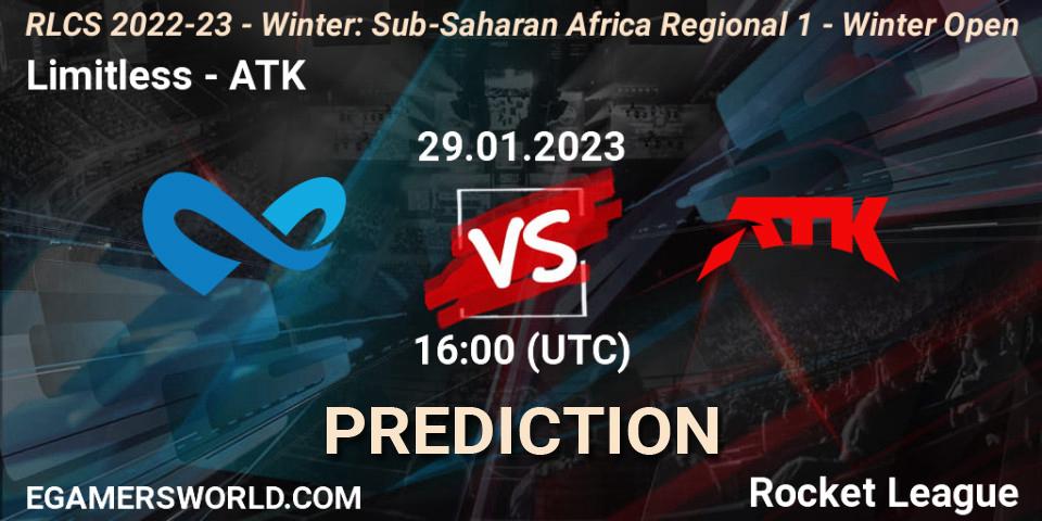 Limitless contre ATK : prédiction de match. 29.01.23. Rocket League, RLCS 2022-23 - Winter: Sub-Saharan Africa Regional 1 - Winter Open