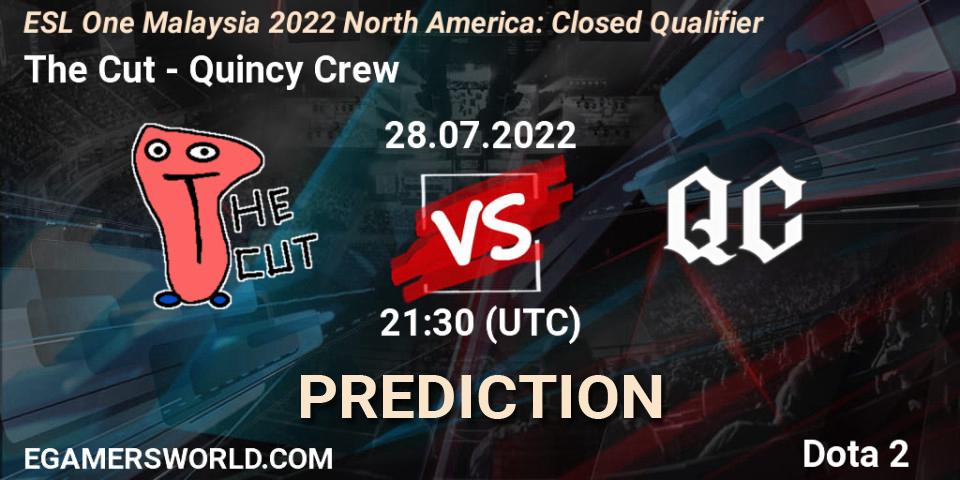 The Cut contre Quincy Crew : prédiction de match. 28.07.22. Dota 2, ESL One Malaysia 2022 North America: Closed Qualifier