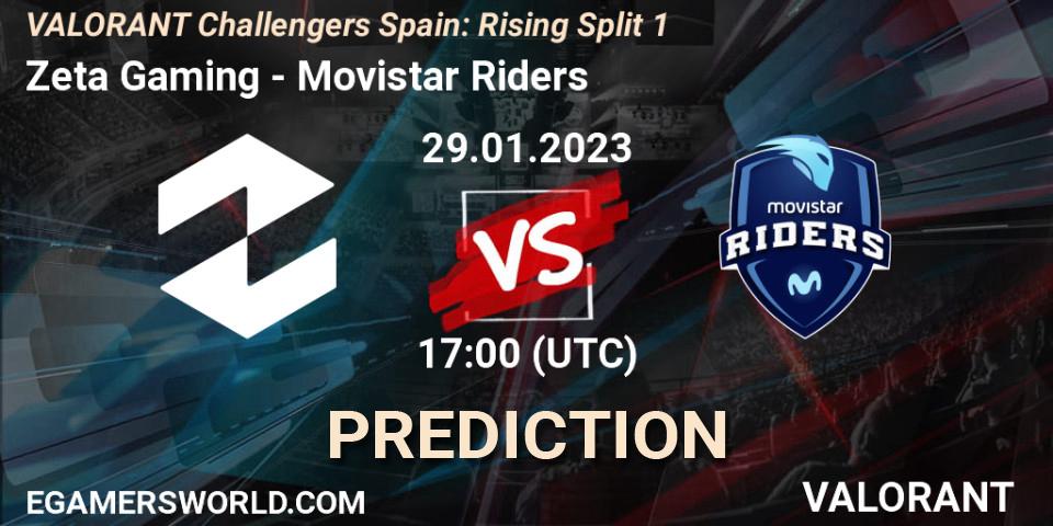 Zeta Gaming contre Movistar Riders : prédiction de match. 29.01.23. VALORANT, VALORANT Challengers 2023 Spain: Rising Split 1