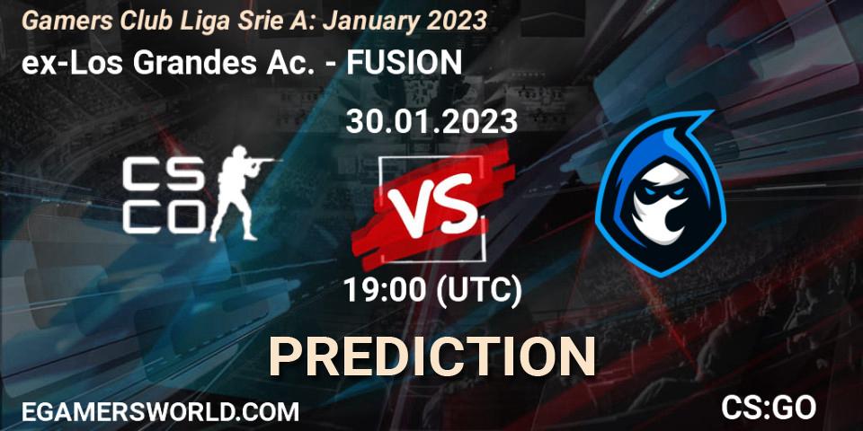 ex-Los Grandes Ac. contre FUSION : prédiction de match. 30.01.23. CS2 (CS:GO), Gamers Club Liga Série A: January 2023