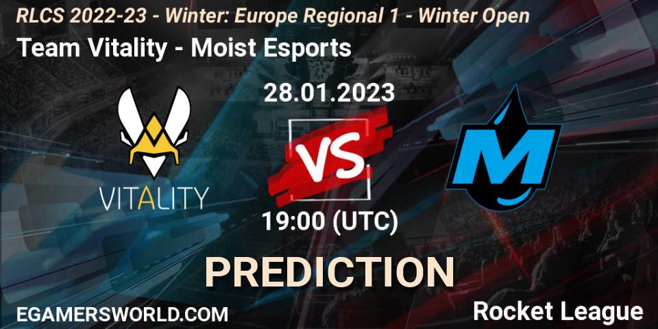 Team Vitality contre Moist Esports : prédiction de match. 28.01.23. Rocket League, RLCS 2022-23 - Winter: Europe Regional 1 - Winter Open