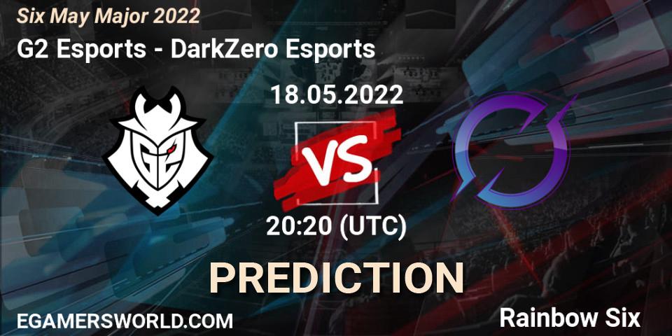 G2 Esports contre DarkZero Esports : prédiction de match. 18.05.2022 at 20:20. Rainbow Six, Six Charlotte Major 2022